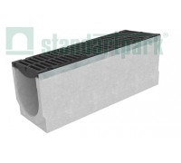 Лоток водоотводный BetoMax ЛВ-30.38.31-Б бетонный с решёткой щелевой чугунной ВЧ кл. F (комплект) 04741